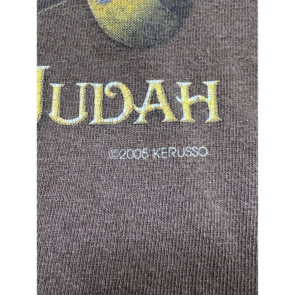 Vintage 2005 Kerusso Jesus The Lion of Judah Revelation 5:5 Brown T-Shirt XL - Picture 3 of 8